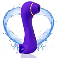 Los mejores  - Silicona portátil Masajeador-tener control remoto 10 modos de frecuencia，Silicona suave- 100% impermeable (púrpura)